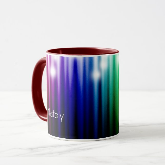 Mug texture étincelante arc-en-ciel     (Devant gauche)