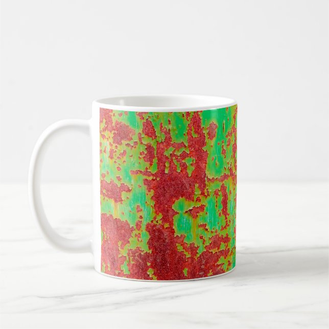 Mug Texture métallique avec égratignures et fissures e (Gauche)