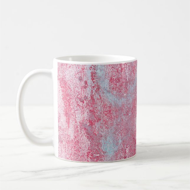 Mug Texture métallique avec rayures et fissures abstra (Gauche)