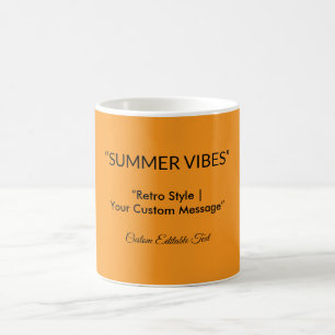Mug Texture Orange Rétro – Art pour l'ambiance estival