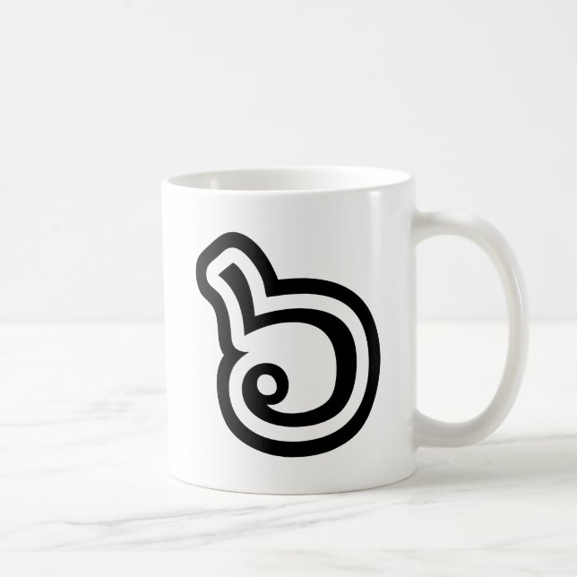 Mug Thailande Numéro 6 / Six / ๖ (Ho/Hok) Langue thaïe (Droite)