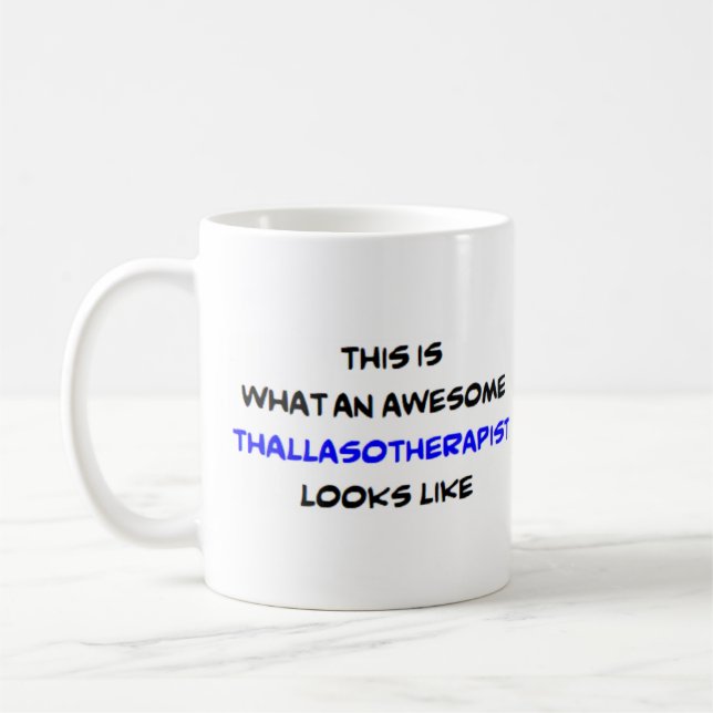 Mug thallasotherapiste, génial (Gauche)