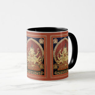 Mug Thangka tibétain de Guhyasamaja Akshobhyavajra