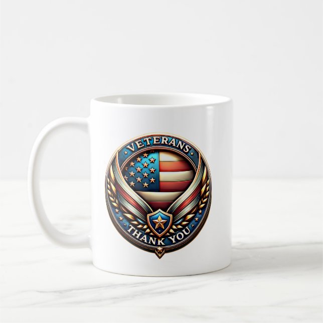 Mug Thank You US Veterans Appreciation  (Gauche)