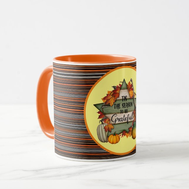 Mug Thanksgiving Collection d'automne tendance (Devant gauche)