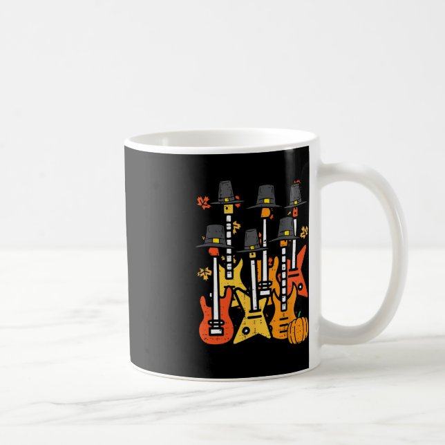 Mug Thanksgiving Guitares Fall Rock Music Riocker Men  (Droite)