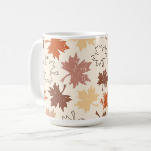 Mug Thanksgiving jour design, automne feuilles naturel