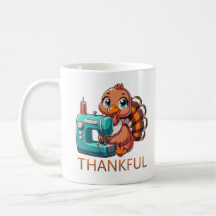 Mug Thanksgiving mignonne Turquie à l'aide de la machi