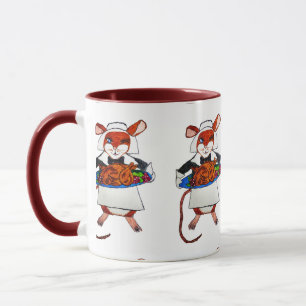 MUG THANKSGIVING MOUSE PILGRIM