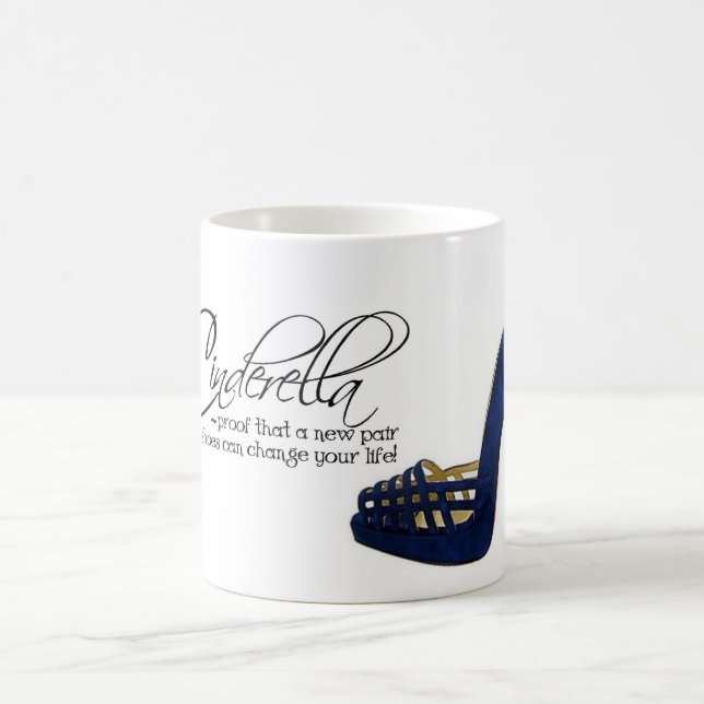 Mug Thé bleu de citation de chaussures de suède de (Centre)