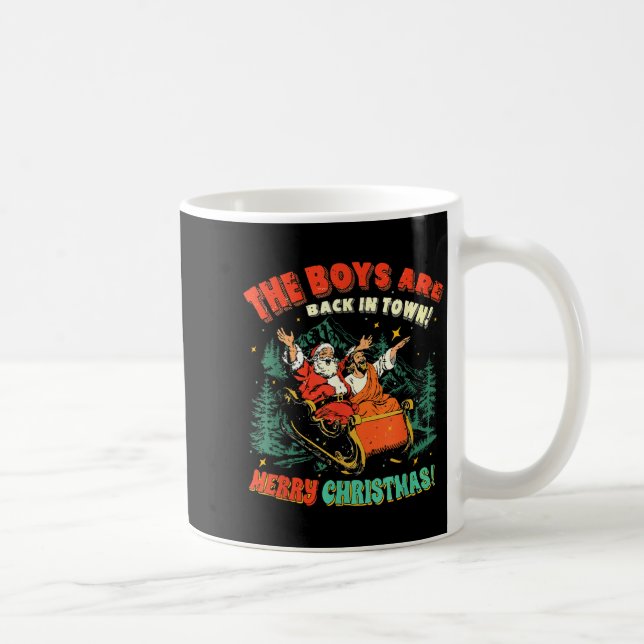Mug The Boys Are Back In Town Christmas Christian Sant (Droite)