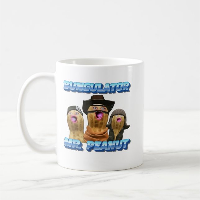 Mug The Burnt Peanut Funny GOOP Mr. Peanut Bungulator, (Gauche)