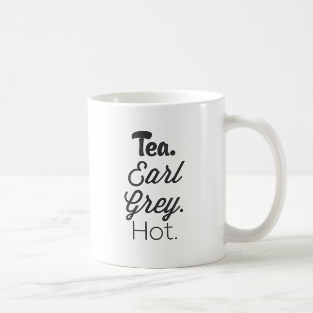 Mug Thé - chaud gris de comte (Droite)