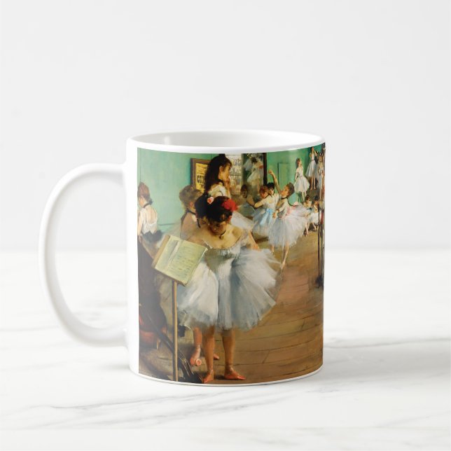 Mug The Dance Class (1874) par Edgar Degas (Gauche)