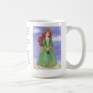 Mug Thé de prière d'aquarelle St. Dymphna