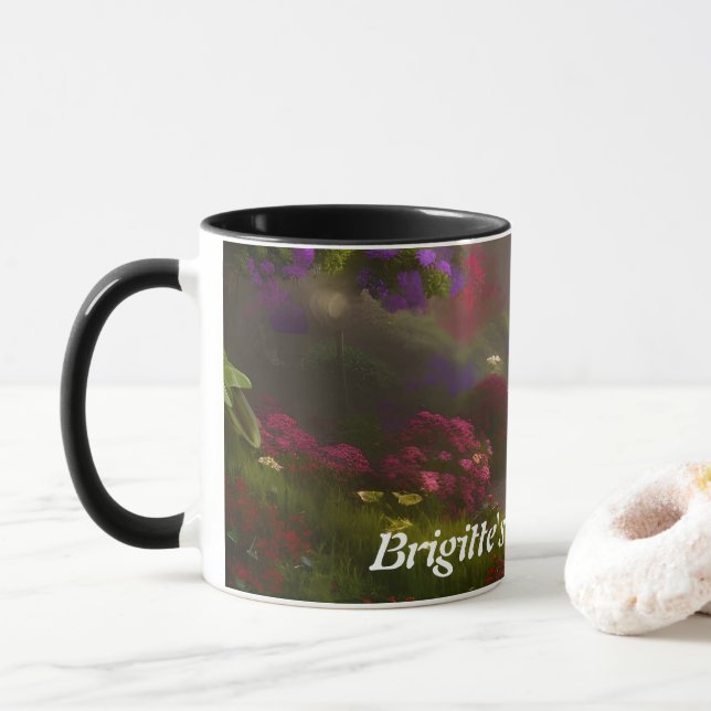 Mug Thé du matin de Brigitte personnalisé (Avec donut)