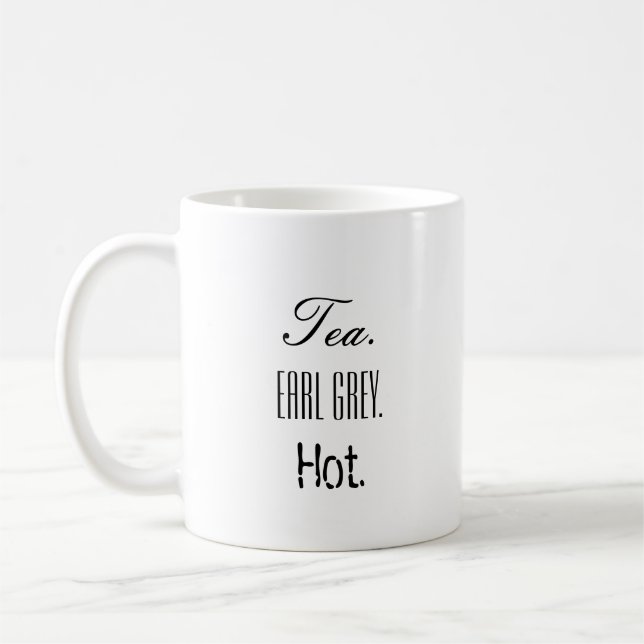 Mug - Thé. Earl Grey. Chaud. (Gauche)