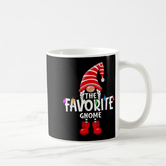 Mug The Favorite Gnome Christmas Matching Pajama  (Droite)