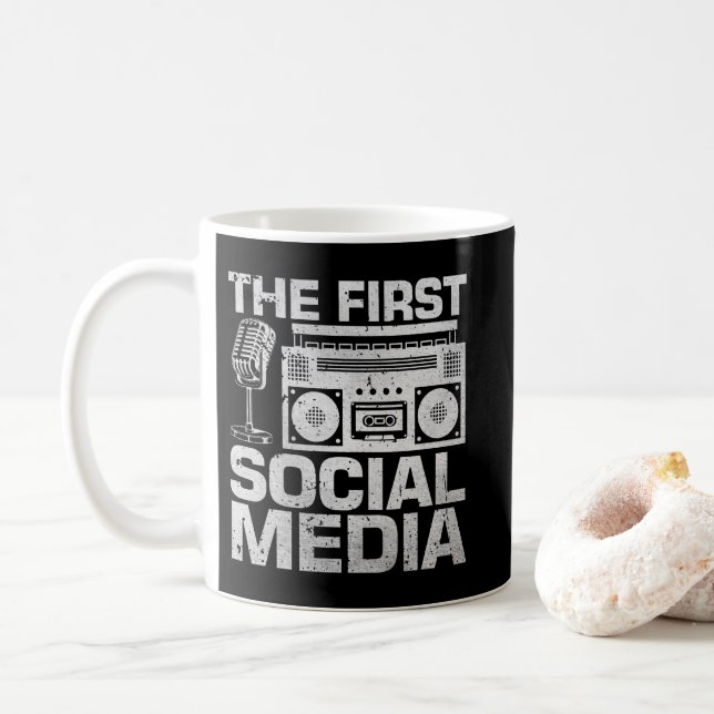 Mug The First Social Media Ham Radio Amateur Radio Ope (Avec donut)