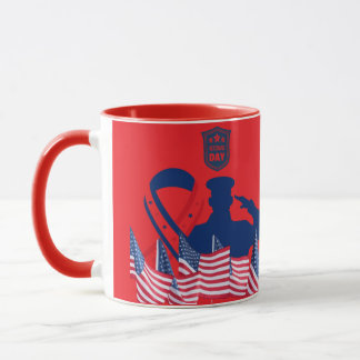 Mug The honor banner bright red