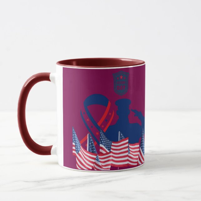 Mug The honor banner magenta (Gauche)