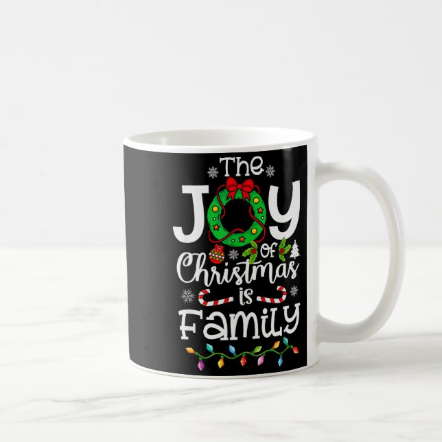 Mug The Joy Christmas Is Family Matching Xmas Men Wome (Droite)