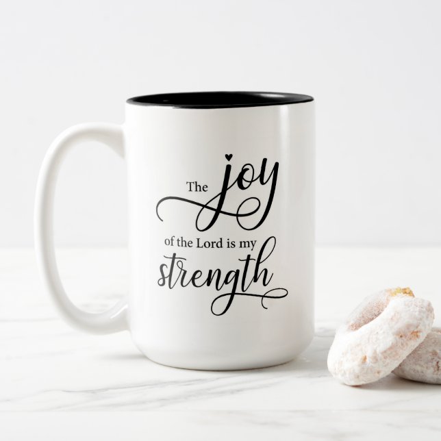 Mug The Joy of the Lord is My Strength (With Donut)
