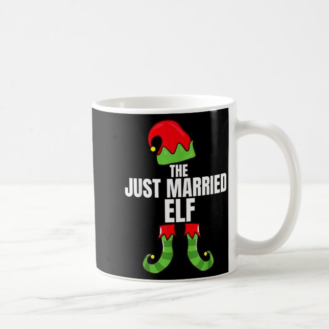 Mug The Just Married Elf Matching Family Christmas Gro (Droite)