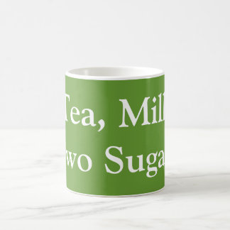 Mug Thé, Lait, Deux Sucres - Ma commande