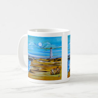 Mug The Lighthouse on the Beach Painting / Alfred Fox 