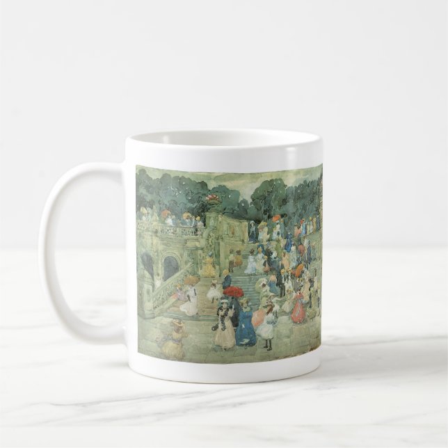 Mug The Mall, Central Park de Maurice Prendergast (Gauche)