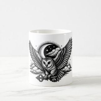 Mug The Owl’s Secret Key - Gothic Engraving