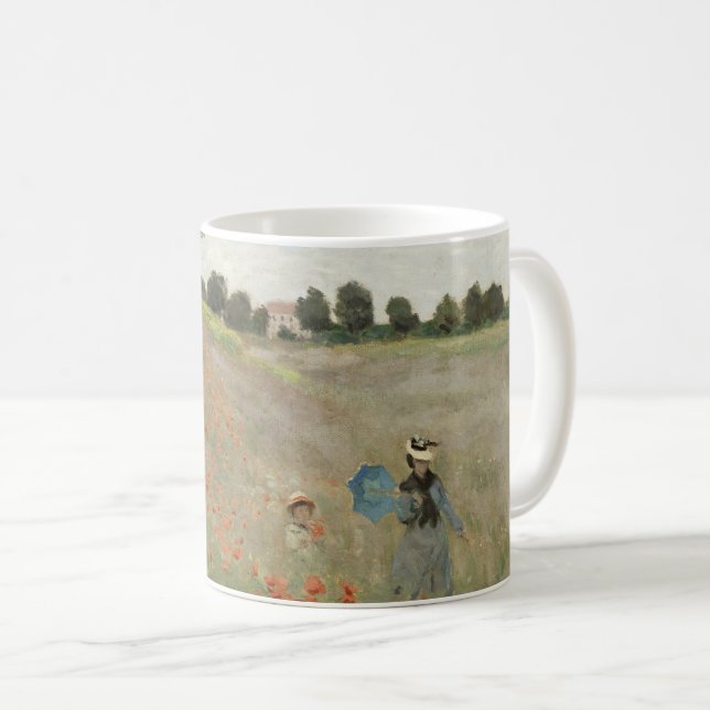 Mug The Poppy Field near Argenteuil by Claude Monet (Devant droit)