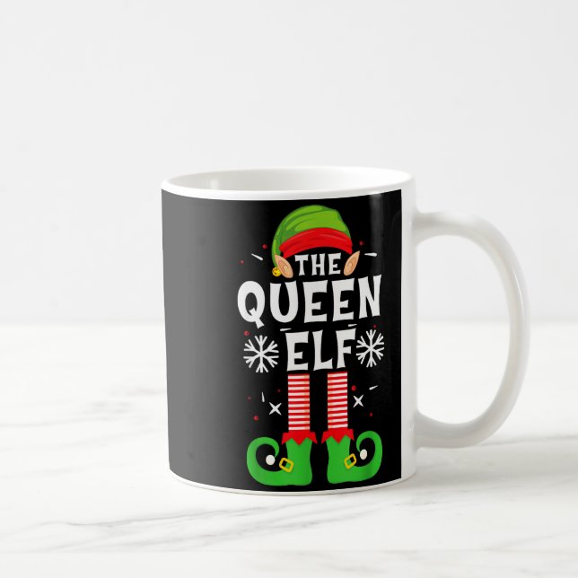 Mug The Queen Elf Christmas Family Matching Pajamas Qu (Droite)