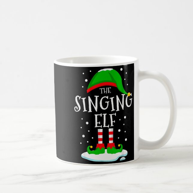 Mug The Singing Elf Christmas Family Matching Xmas Sin (Droite)
