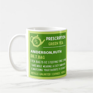 Mug Thé vert de prescription amusant