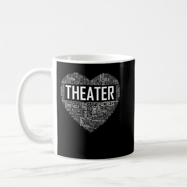 Mug Theatre Life Heart Love Drama Acteur Don T (Gauche)