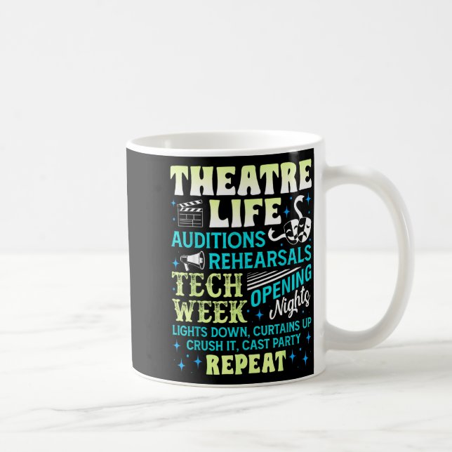 Mug Theatre Nerd Actor Funny Musical Theater Geek Thes (Droite)
