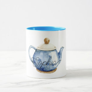 Mug Théière Bleue Anniversaire