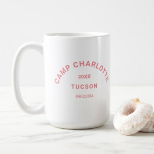 Mug Thème Camping Pink Camp Crest Bachelorette