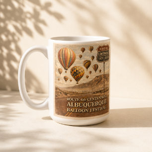 Mug Thème de la fête des ballons d'Albuquerque pour le