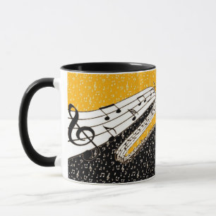 Mug Thème de musique d'or