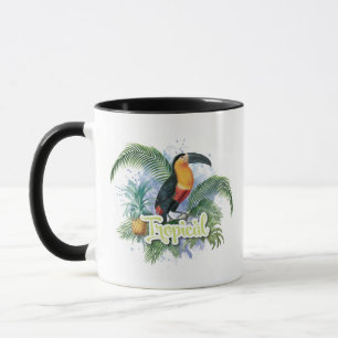 Mug Thème du perroquet tropical