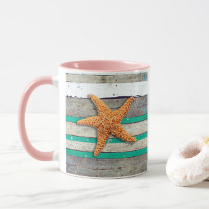 Mug Thème Plage Starfish Mariage Rustique