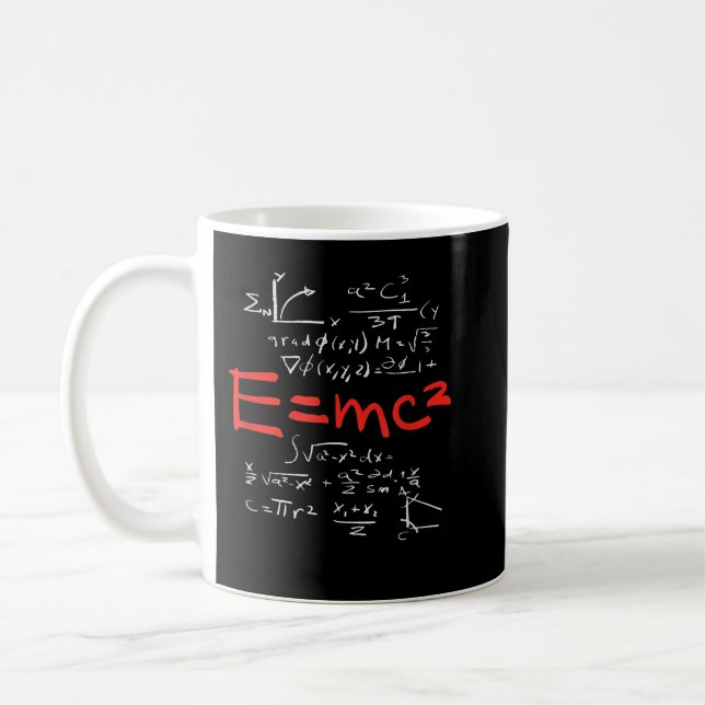 Mug Théorie de la relativité E = mc2 théorie équation  (Gauche)