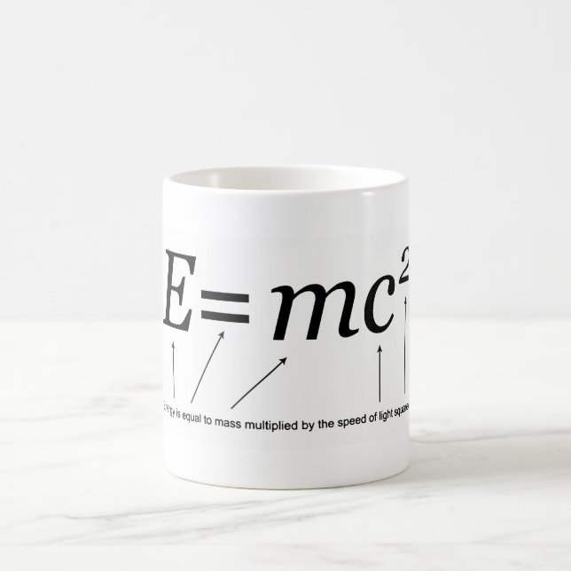 Mug Théorie d'E=MC2 Einstein de relativité (Centre)
