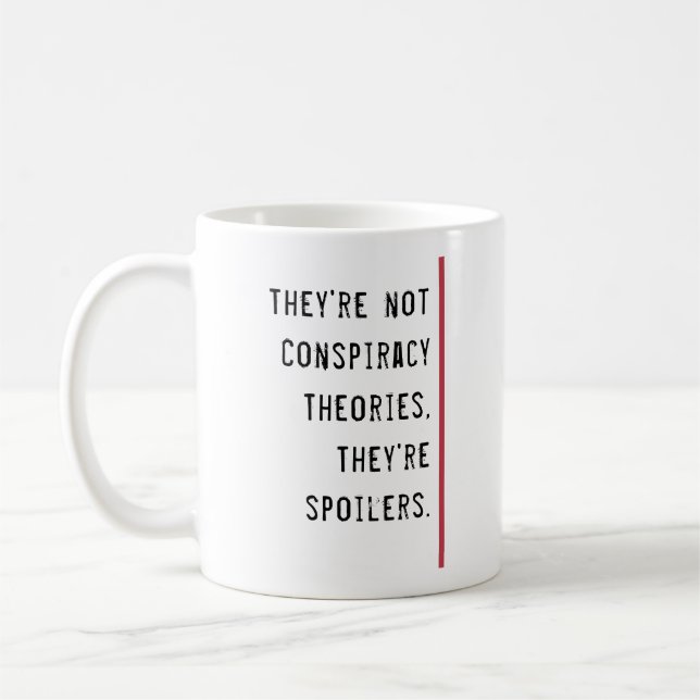 Mug Théories conspirationnistes Saboteurs Drôle Citati (Gauche)