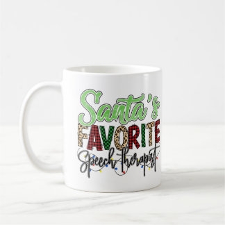 Mug Thérapeute en orthophonie préféré du Père Noël per