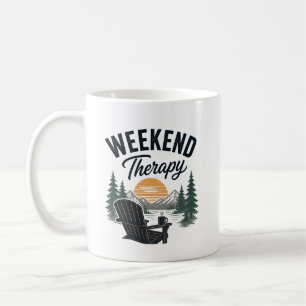 Mug Thérapie de week-end Coucher de soleil Montagne Na
