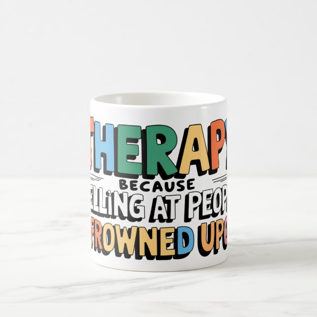 Mug Thérapie : parce que hurler... (Centre)